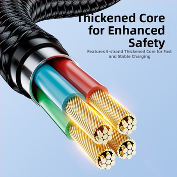 Type-C кабел за бързо зареждане с L-образен ъгъл, алуминиева сплав, 60W максимум