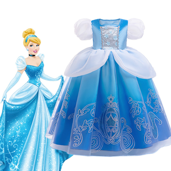 Παιδικό φόρεμα Σταχτοπούτας για θεατρική παράσταση, ύφασμα από μίγμα βαμβακερού-πολυεστέρα, κύριο ύφασμα 65% πολυεστέρας, φόδρα 35% βαμβάκι, κατάλληλο για ηλικίες 3-8, Άνοιξη 2025