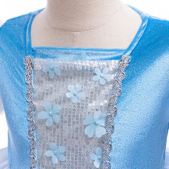 Παιδικό φόρεμα Σταχτοπούτας για θεατρική παράσταση, ύφασμα από μίγμα βαμβακερού-πολυεστέρα, κύριο ύφασμα 65% πολυεστέρας, φόδρα 35% βαμβάκι, κατάλληλο για ηλικίες 3-8, Άνοιξη 2025