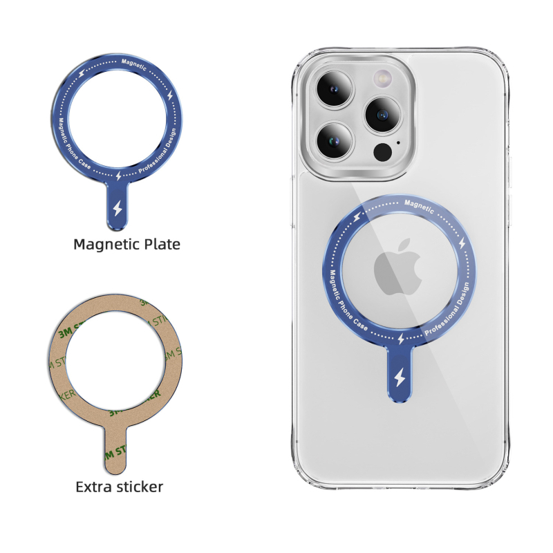 Universālais magnētiskais gredzens telefona lietu vāciņam (Materiāls: TPU+PC; Ražošana: injekcijas formēšana; Funkcija: kritienu novēršana; Saderīgs ar: Apple, Samsung; Pielāgošana: Atbalsts)