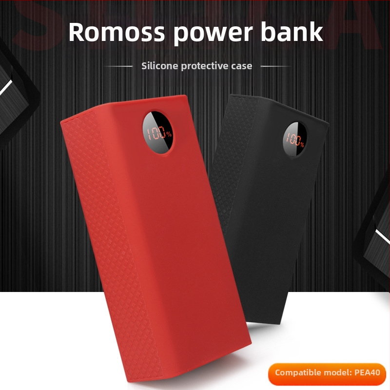 Silikónový ochranný obal pre Romoss PEA40 power bank, plné krytie, 57000 mAh