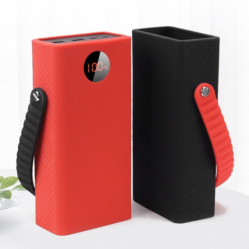 Силиконов предпазен калъф за Romance PEA40/PEA57 пауър банки – стил портфейл, пълно покритие