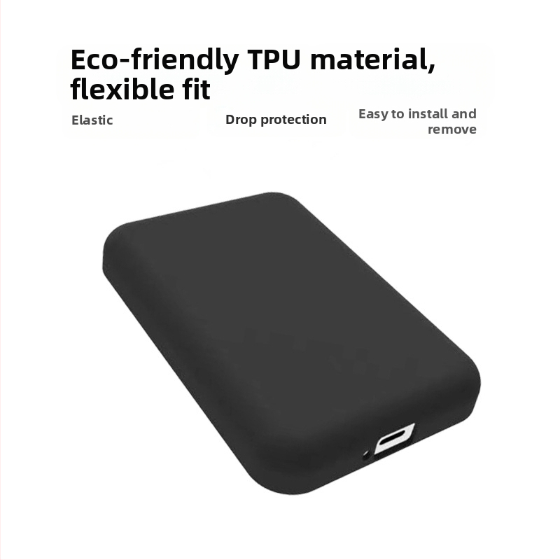 MagSafe bezdrôtový ochranný kryt pre externú batériu Apple – TPU, vstrekované formovanie, proti pádu, proti odtlačkom prstov, kreatívny dizajn