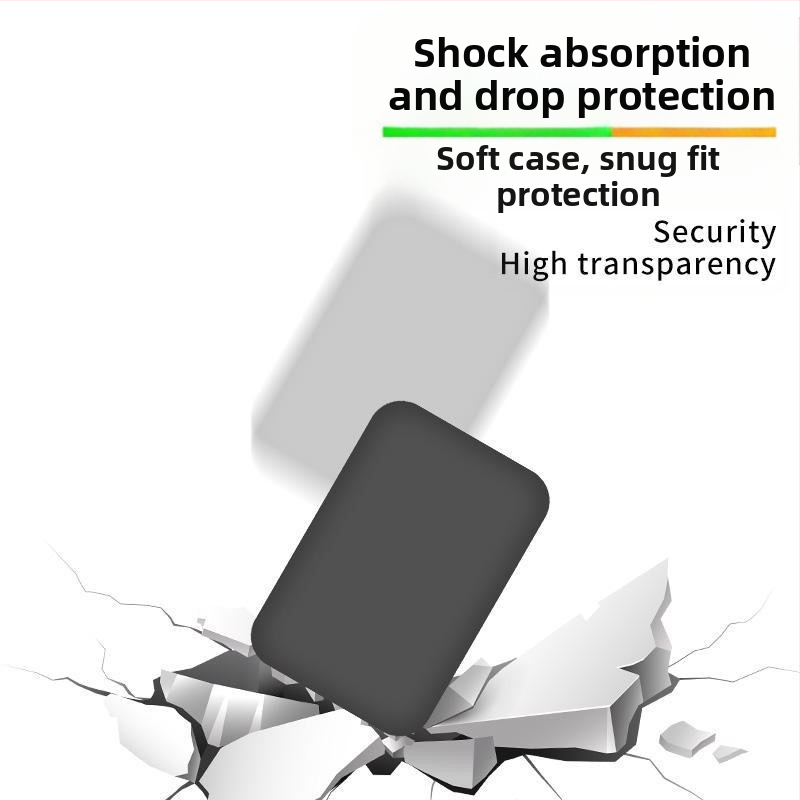 MagSafe bezdrôtový ochranný kryt pre externú batériu Apple – TPU, vstrekované formovanie, proti pádu, proti odtlačkom prstov, kreatívny dizajn