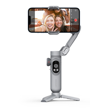 Okawa háromtengelyes okostelefon-stabilizátor arcfelismeréssel, kézi gimbal videókhoz; kompatibil telefonok 88 mm szélességig és 280 g súlyig; készülék súlya 295 g; kézi telepítés; 2022-ben jelent meg; 1 éves garancia.