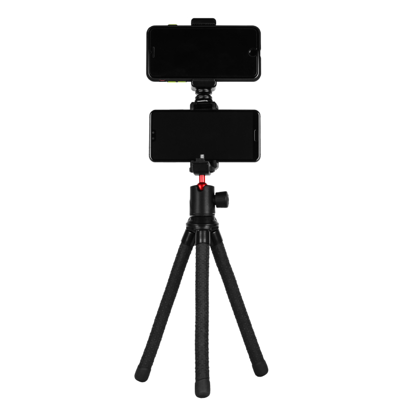 Πολυλειτουργικός τρίποδας σε στυλ οκτώ ποδιών για τηλέφωνο και DSLR – Κεφαλή με μπάλα, φορητός επιτραπέζιος μίνι τρίποδος, ABS πλαστικό, αντοχή 2 kg, Μοντέλο KT-660+BD-50