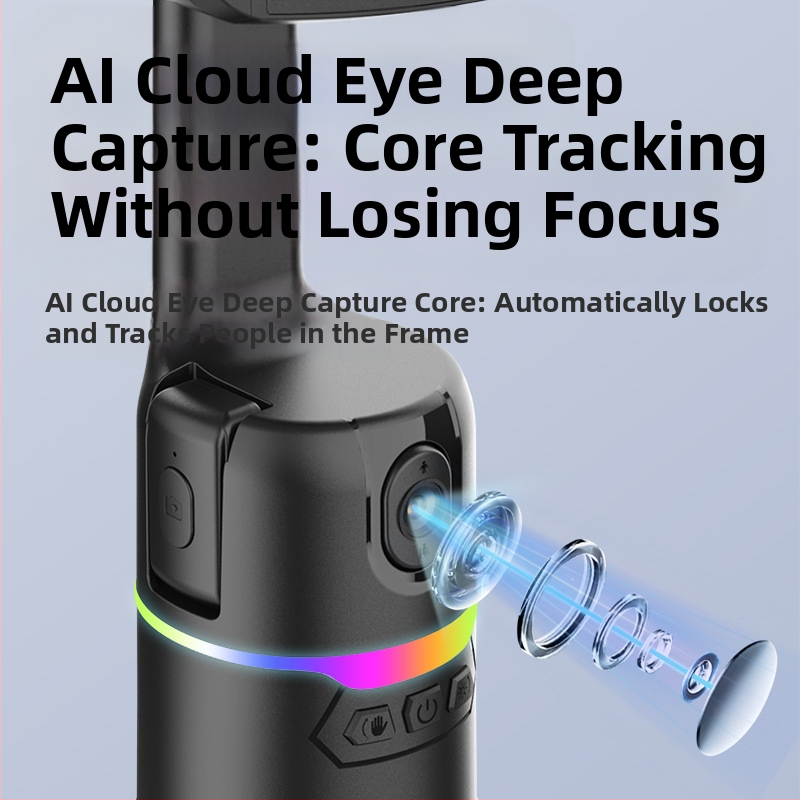 Стабилизатор за смартфон с автоматично проследяване и 360° въртене — без монтаж, тегло 290 g, едногодишна гаранция