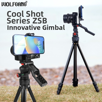 Universal τρίποδο για κινητά τηλέφωνα και κάμερες με κεφαλή 3D, κατασκευή από κράμα αλουμινίου τεσσάρων τμημάτων, υποστηρίζει έως 3,5 kg, με πλάκα ταχείας απελευθέρωσης