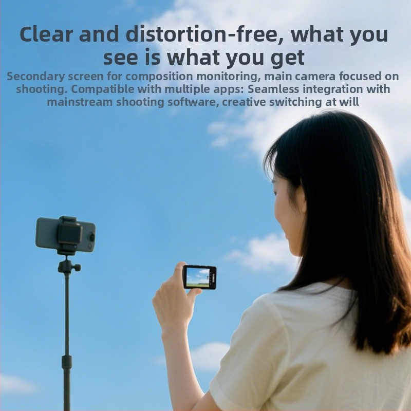 CP5 II Задно селфи устройство за мобилен телефон, безжично проектиране на екран, макс. товароносимост 2–5 кг, тегло 62 г