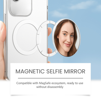 Jue Fish magnetinis selfie veidrodėlis – mobiliojo telefono priedai lauko fotografijoms, išgaubtas atspindintis veidrodėlis, 300 vnt dėžėje