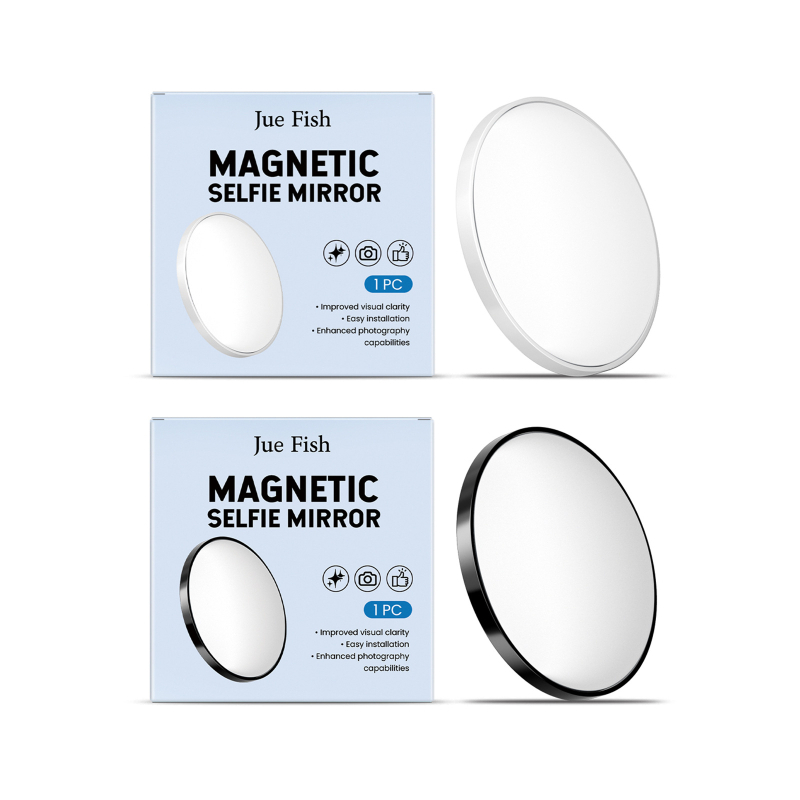 Jue Fish magnetinis selfie veidrodėlis – mobiliojo telefono priedai lauko fotografijoms, išgaubtas atspindintis veidrodėlis, 300 vnt dėžėje