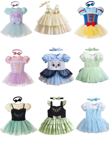 Ολόσωμο ρούχο-romper για κοριτσάκια με θέμα πριγκίπισσα, καλοκαίρι/άνοιξη, πολυεστέρας, κοντά μανίκια, διπλό κλείσιμο