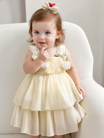 Ολόσωμο ρούχο-romper για κοριτσάκια με θέμα πριγκίπισσα, καλοκαίρι/άνοιξη, πολυεστέρας, κοντά μανίκια, διπλό κλείσιμο