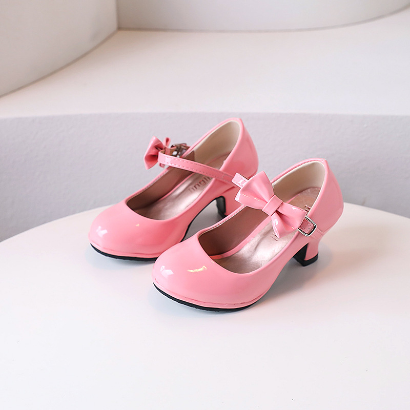 Lány gyerekeknek hercegnő cipő, csat-zár, légáteresztő, felsőrész PU, talp műanyag, koreai stílus