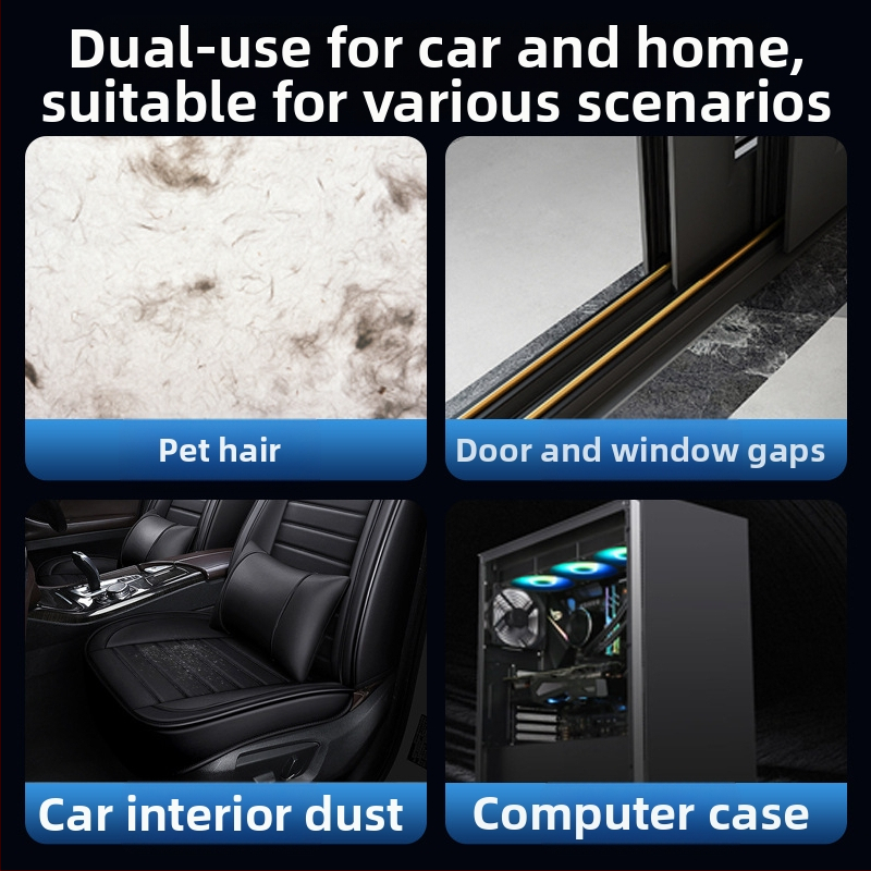 Ръчен автомобилен вакуум, безжичен, презареждащ се, 7.4V, 80W, всмукване 9000Pa