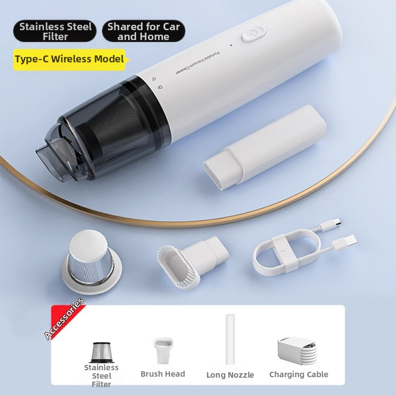 Rokas autosūkšanas tīrītājs, bezvadu, uzlādei, 7.4V, 80W, sūkšanas jauda 9000Pa