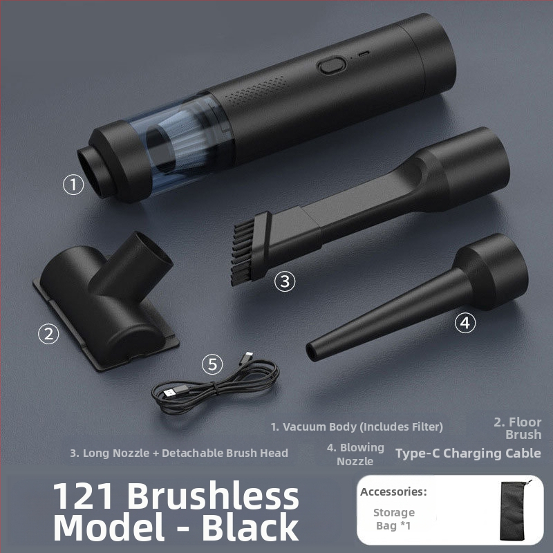 Rokas autosūkšanas tīrītājs, bezvadu, uzlādei, 7.4V, 80W, sūkšanas jauda 9000Pa