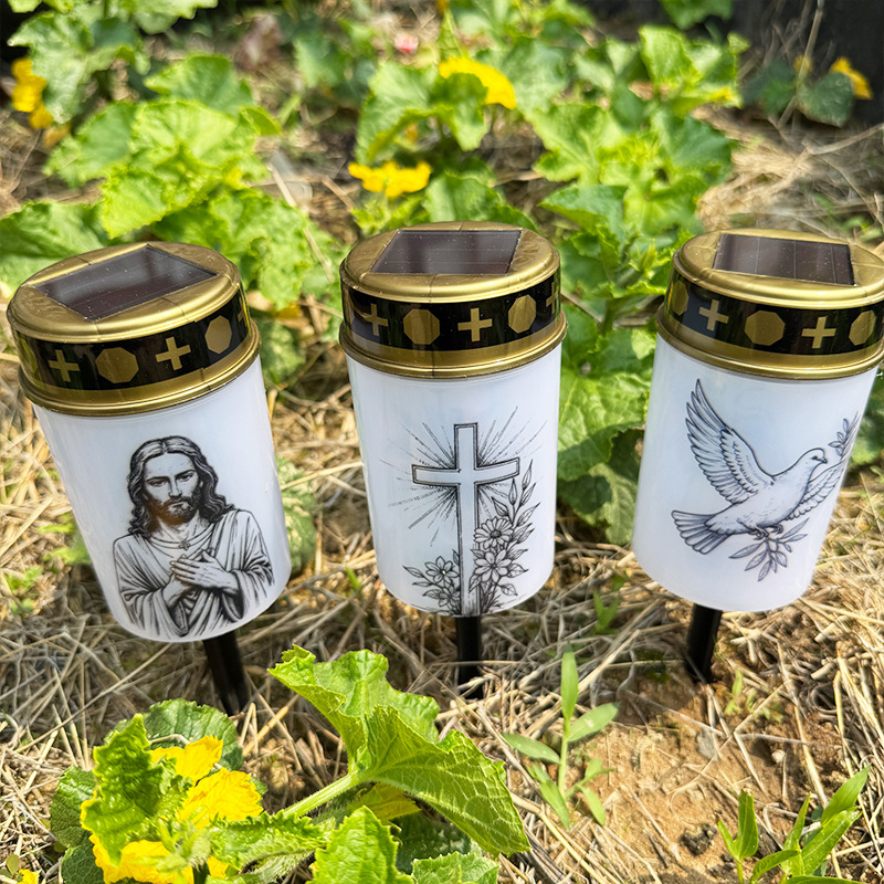 THIKIN elektroninė žvakė bažnyčiai, cilindrinė forma, PP medžiaga, pusiau rankinis ir pusiau mechaninis gaminimas