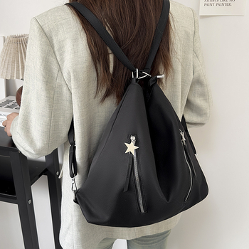 Многофункционална торба за носене в стил градска простота, Oxford плат, хоризонтална квадратна форма, цип за отваряне, вътрешни джобове за телефон и лична карта