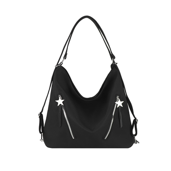 Многофункционална торба за носене в стил градска простота, Oxford плат, хоризонтална квадратна форма, цип за отваряне, вътрешни джобове за телефон и лична карта