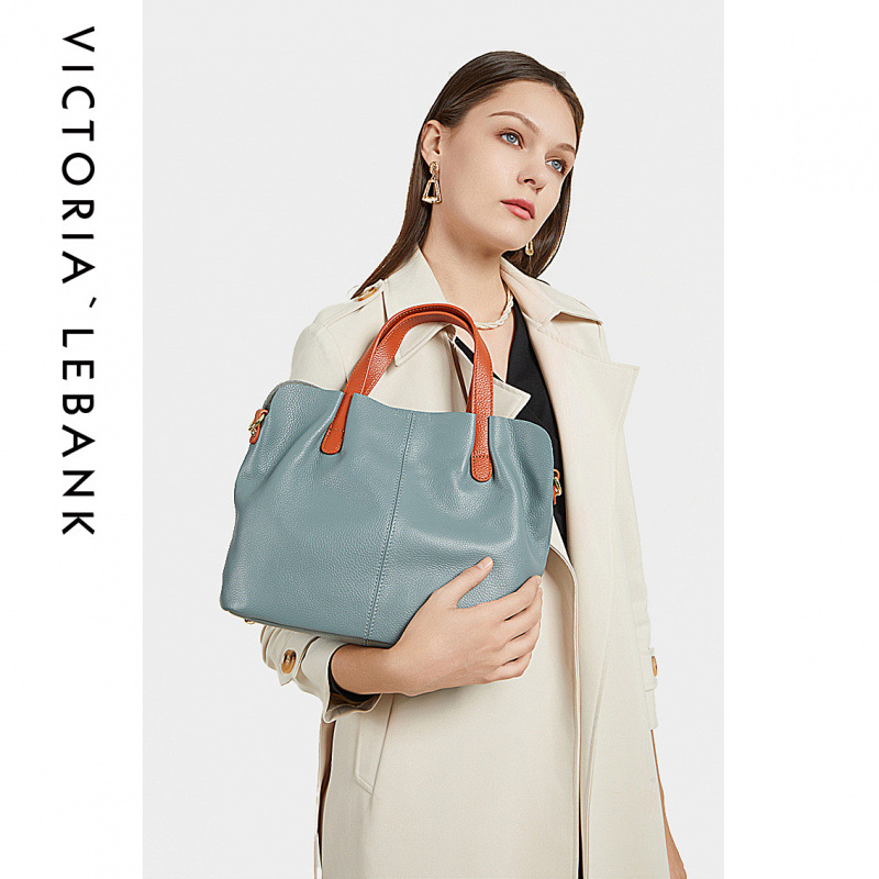 Oubao valódi bőr tote táska zipzáras zárással, kereszttáska/válltáska stílus, marhabőr bélés, nagy kapacitás, 2018 tavasz bevezetés