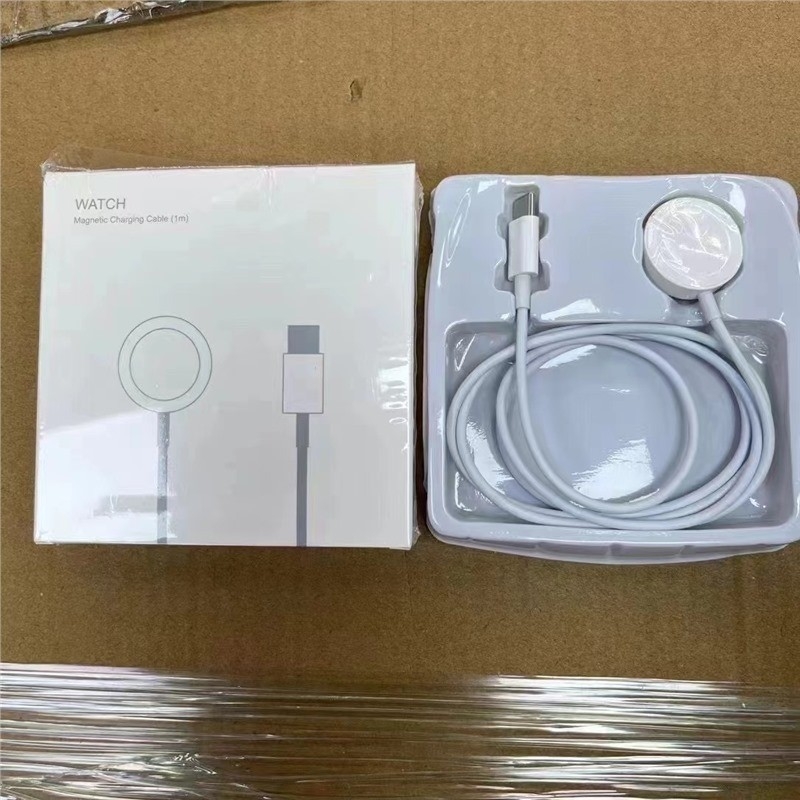 Apple Watch магнитна зарядна станция с C порт - PD зареждане; магнитно зареждане; мощност 2,5–5 W; стойка за зареждане; съвместим с Apple Watch Series