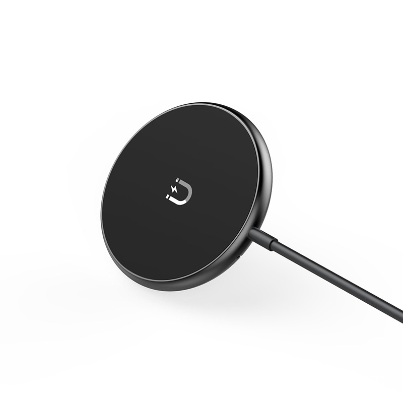 Магнитен безжичен настолен зарядник 15W Qi2 – бързо зареждане за мобилен телефон, часовник и слушалки, 3A изход
