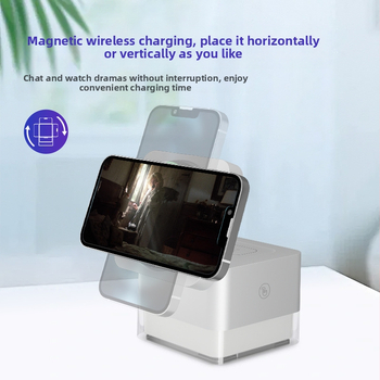 Μαγνητικό ασύρματο φορτιστή 3-σε-1, 15W, συμβατό MagSafe για iPhone, AirPods και Apple Watch