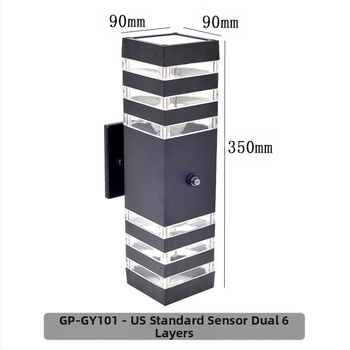 GP-GY101 Εξωτερικός τοίχος λαμπτήρας με IP65 αλουμινένιο περίβλημα, είσοδος 220V, θερμοκρασία χρώματος 3000/4000/6000K