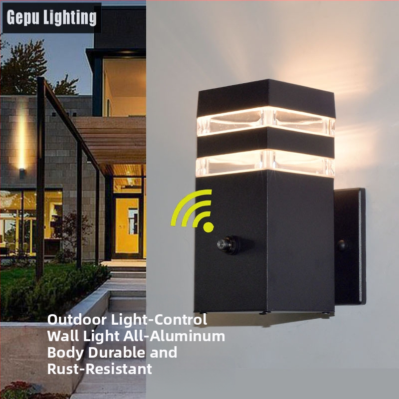 GP-GY101 Lauko sieninė lemputė su IP65 aliuminio korpusu, 220V įvadas, spalvos temperatūra 3000/4000/6000K