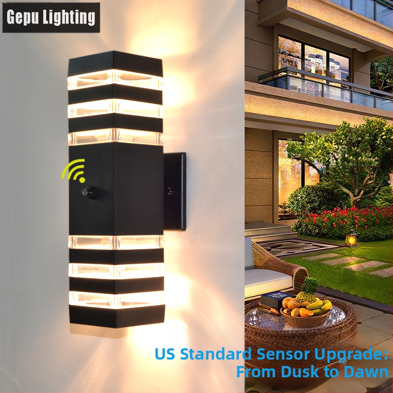 GP-GY101 Lauko sieninė lemputė su IP65 aliuminio korpusu, 220V įvadas, spalvos temperatūra 3000/4000/6000K