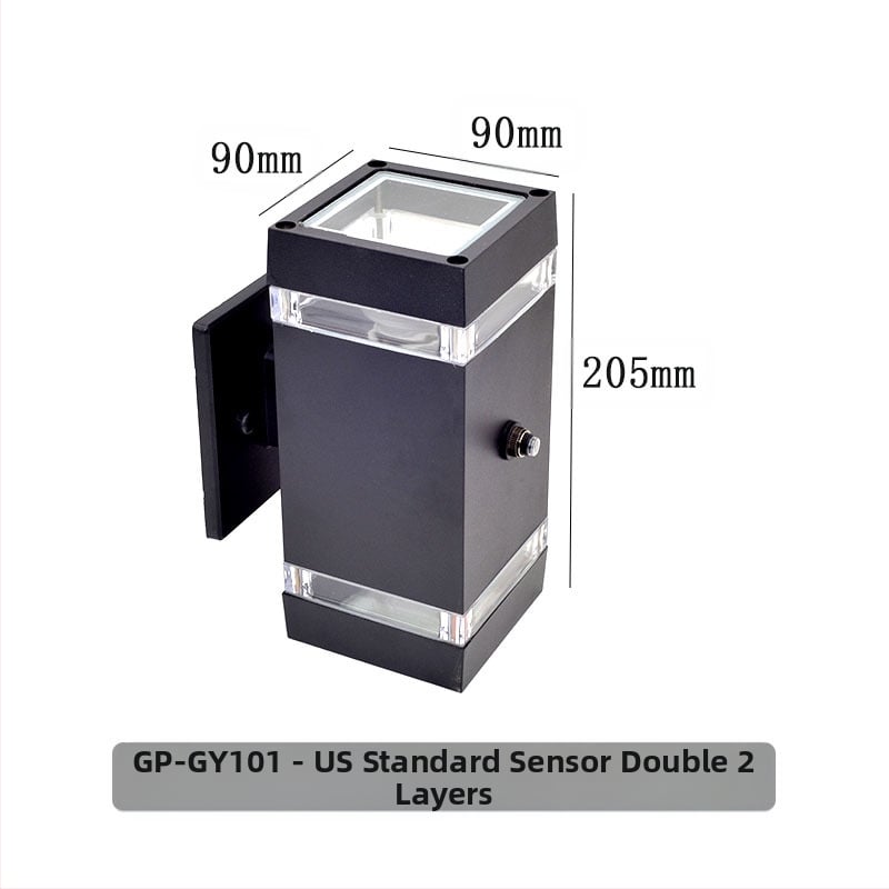 GP-GY101 Εξωτερικός τοίχος λαμπτήρας με IP65 αλουμινένιο περίβλημα, είσοδος 220V, θερμοκρασία χρώματος 3000/4000/6000K