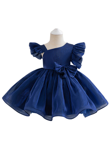 COOLELVES Κοριτσίστικο Φόρεμα Πριγκίπισσα, Κοντό Μανίκι, Ενζυμικά Πλυμένο Πολυεστέρα με Φόδρα, για Κορίτσια 3–8 ετών