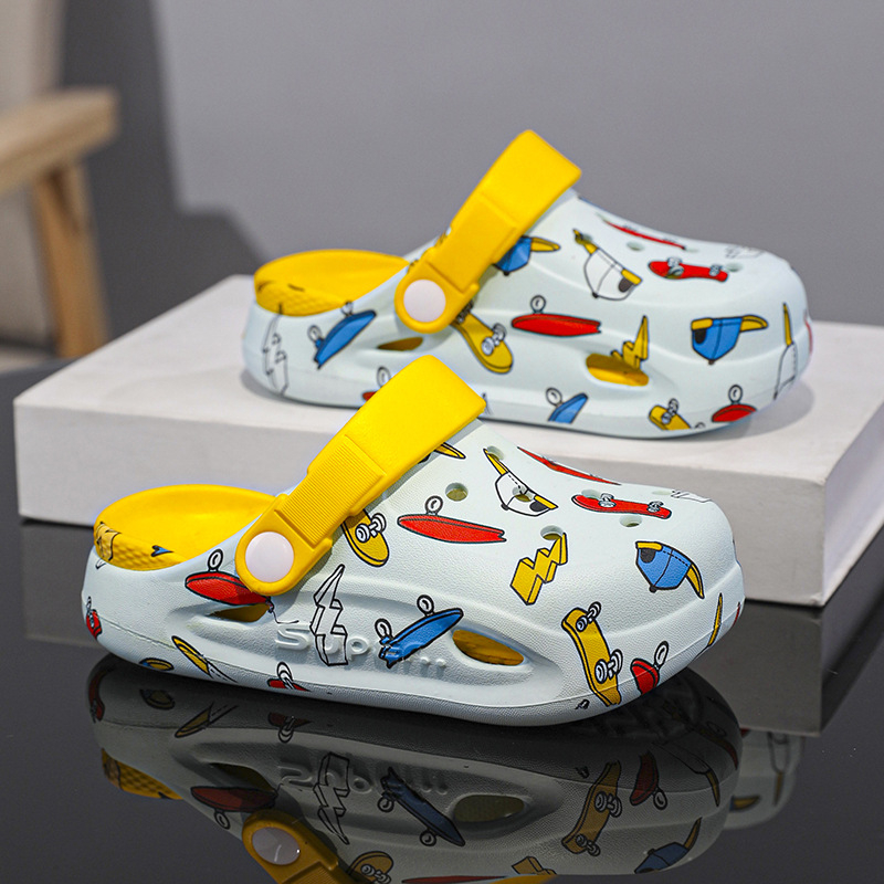 Unisex bērnu EVA sandales, Cartoon Paradise stils, bez oderes, vecums 4–16 gadi