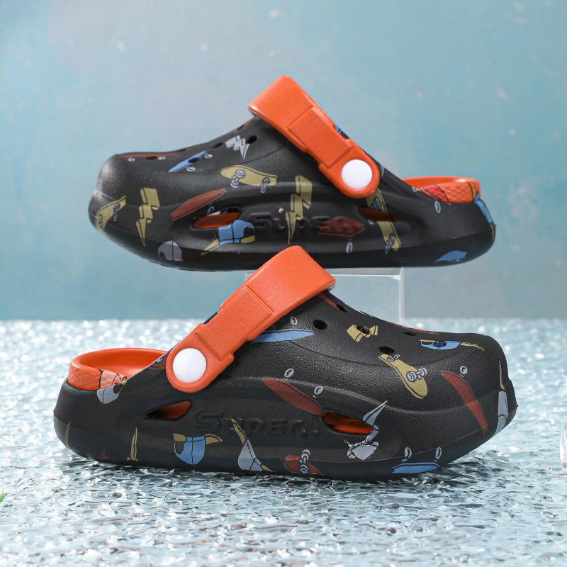 Unisex bērnu EVA sandales, Cartoon Paradise stils, bez oderes, vecums 4–16 gadi