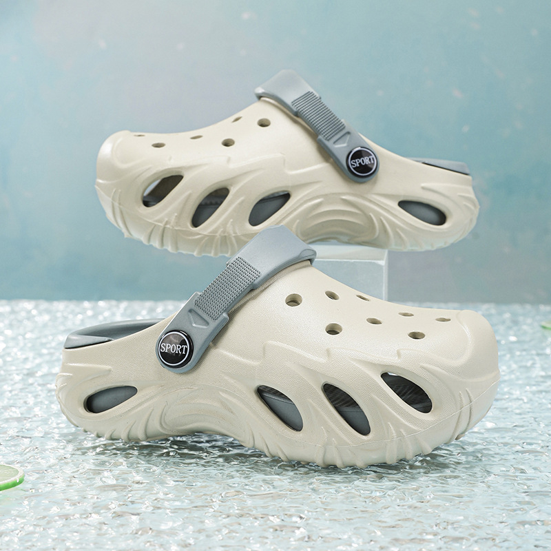 Bērnu EVA Crocs stilā sandaļas, universālas, vecums 4–16 gadi, augšējā daļa EVA, zole EVA, elpojošas, pretslīdes, vasara