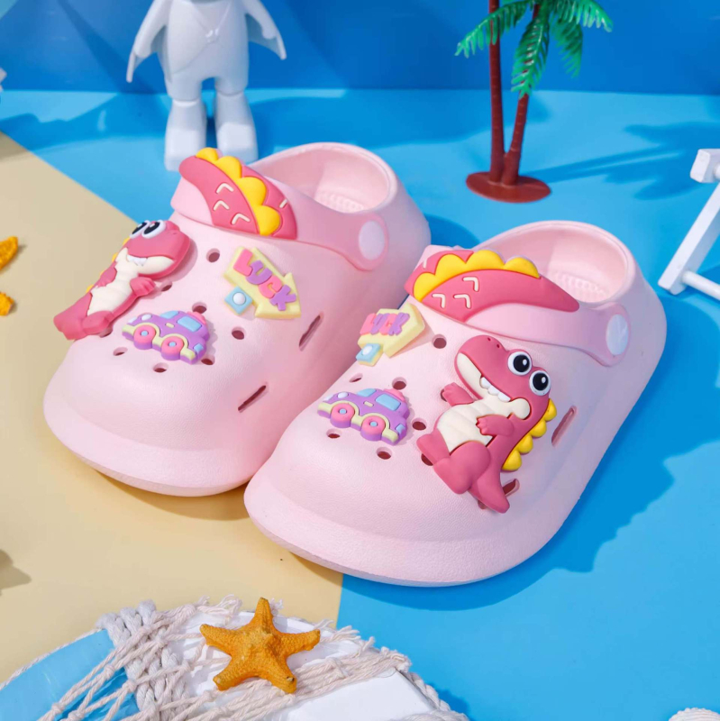 Universālas dinosaura sandales – EVA augšdaļa, bez odas, 2025. gada pavasaris, zīmols JLL