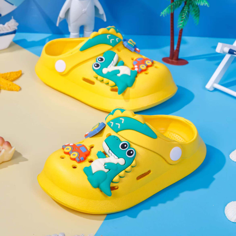 Universālas dinosaura sandales – EVA augšdaļa, bez odas, 2025. gada pavasaris, zīmols JLL