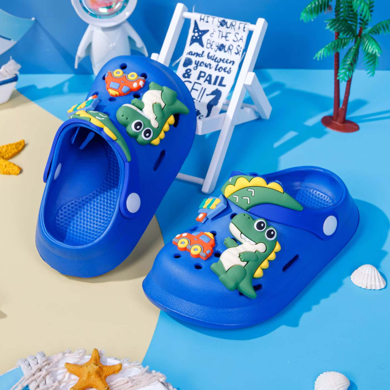 Universālas dinosaura sandales – EVA augšdaļa, bez odas, 2025. gada pavasaris, zīmols JLL