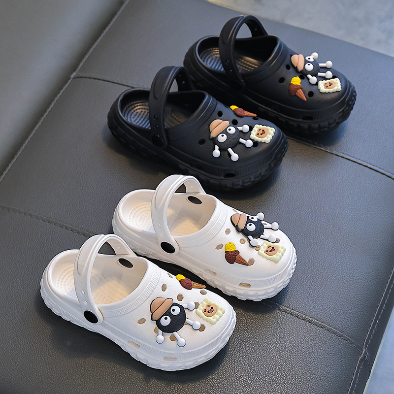 Bērnu EVA iekšējās čības ar neslīdošu zoli, Cartoon raksts, injekcijas formēšana, vasaras sezonai, vecums 1–16 gadi