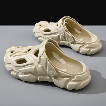 Muške EVA sandale s zatvorenim prstom, prozračne, protuklizne, monoblok konstrukcija, visina pete 3–5 cm