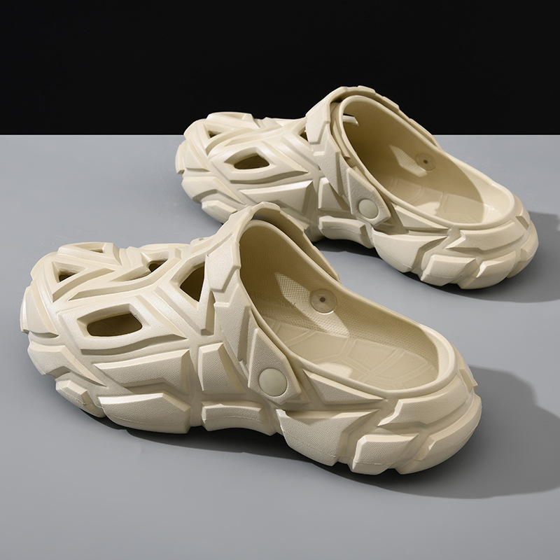 Muške EVA sandale s zatvorenim prstom, prozračne, protuklizne, monoblok konstrukcija, visina pete 3–5 cm