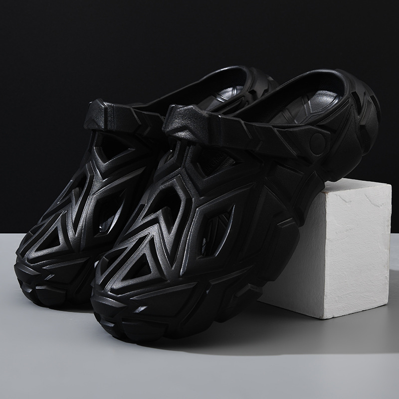 Muške EVA sandale s zatvorenim prstom, prozračne, protuklizne, monoblok konstrukcija, visina pete 3–5 cm