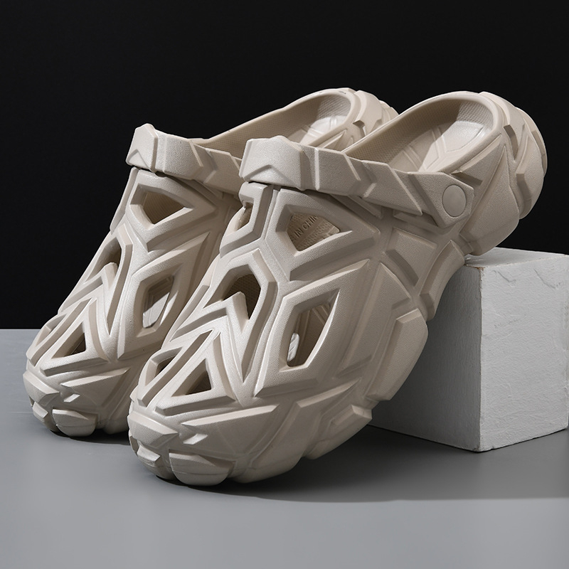 Muške EVA sandale s zatvorenim prstom, prozračne, protuklizne, monoblok konstrukcija, visina pete 3–5 cm