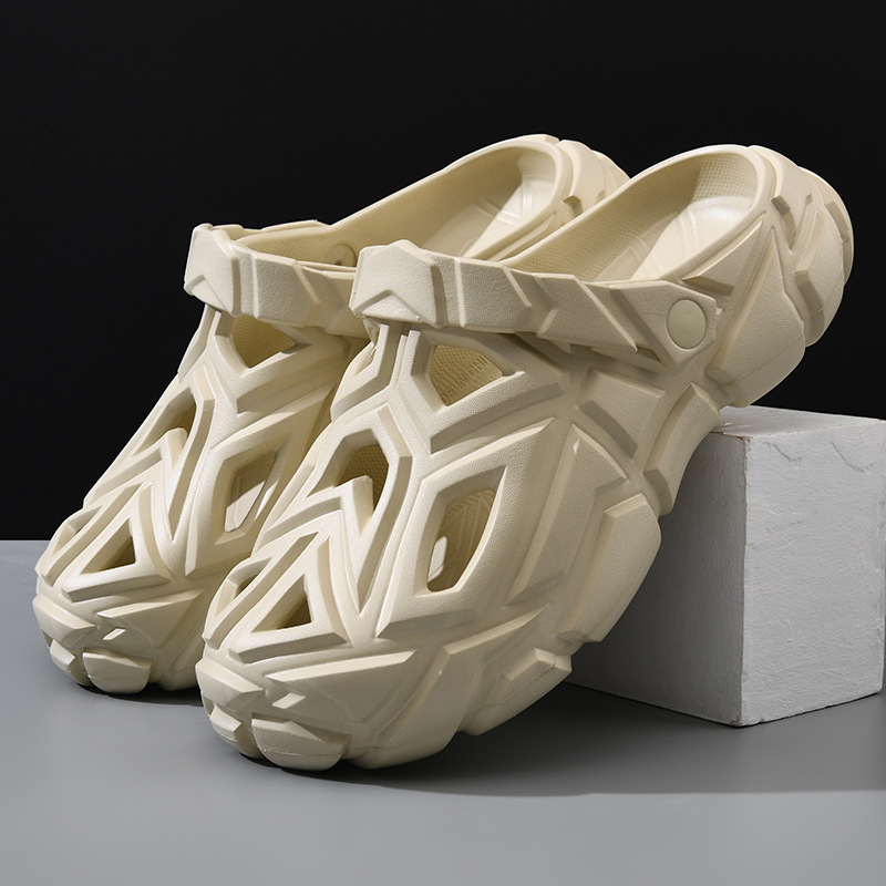 Muške EVA sandale s zatvorenim prstom, prozračne, protuklizne, monoblok konstrukcija, visina pete 3–5 cm