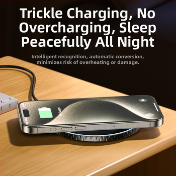 Toocki 3-σε-1 επιτραπέζιος ασύρματος φορτιστής 15W με πρωτόκολλο PD και μαγνητική φόρτιση, για Bluetooth ακουστικά και τη σειρά iPhone 15