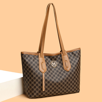 Ice Charm PU torba za rame/tote, gradski stil, zatvarač, vodoravna kvadratna forma, podstava od poliester