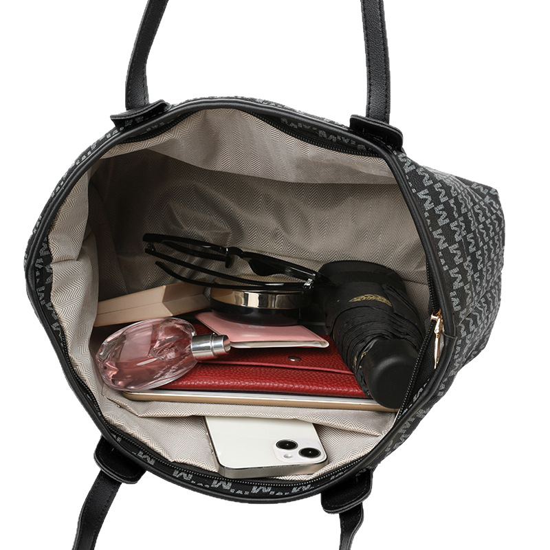 Ice Charm PU torba za rame/tote, gradski stil, zatvarač, vodoravna kvadratna forma, podstava od poliester