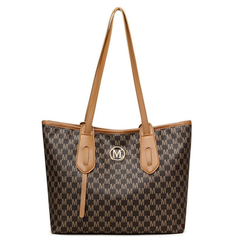 Ice Charm PU torba za rame/tote, gradski stil, zatvarač, vodoravna kvadratna forma, podstava od poliester