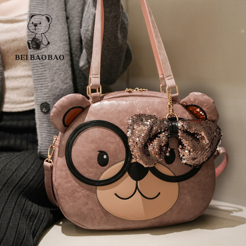 Раница PU, Tote стил, хоризонтална квадратна форма, цип, вътрешен джоб за телефон